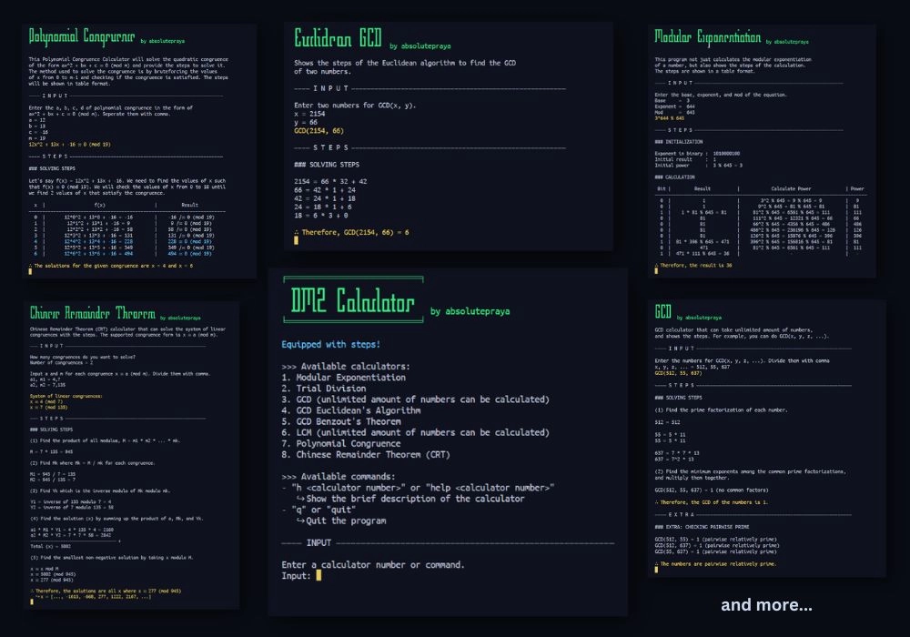Discrete Math Calculator image preview